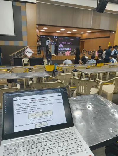 Studying Electrochemistry during hackathon